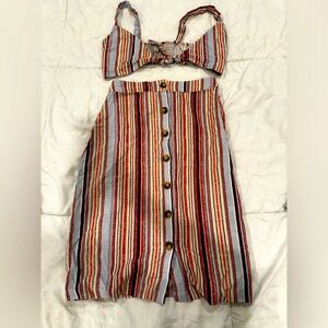 2 piece skirt and top